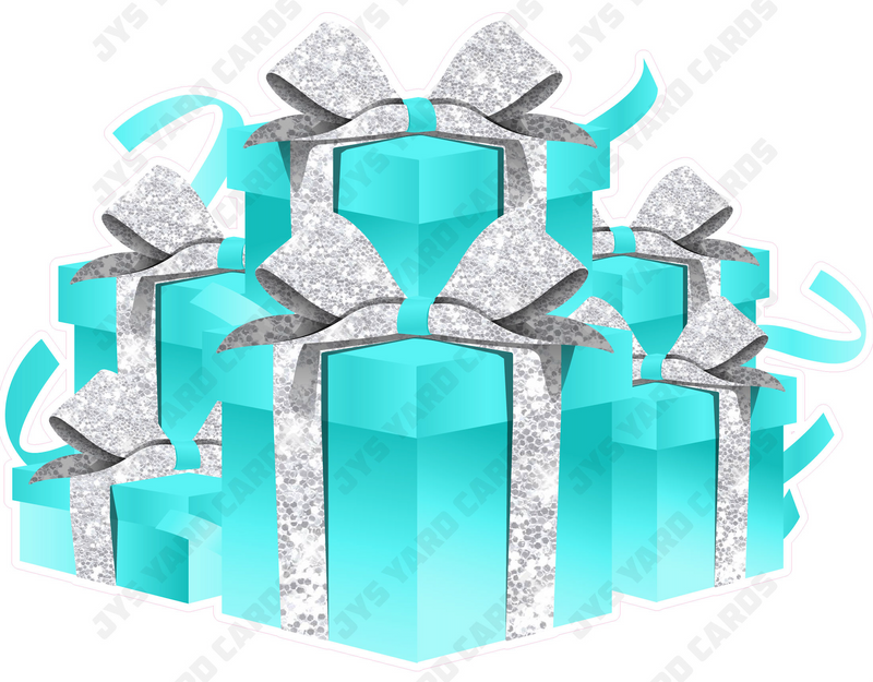 GIFT BOX BUNDLE: TIFFANY BLUE W/ WHITE