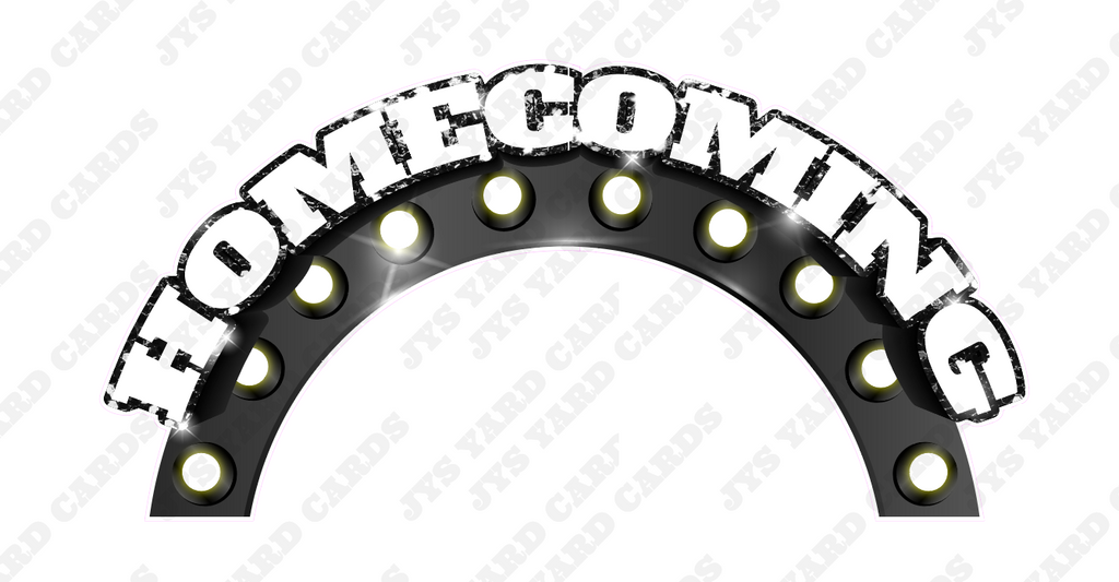 HOMECOMING PHOTO ARCH ONLY: BLACK - Yard Card Signs by JYS International