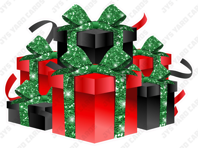 GIFT BOX BUNDLE: RED, GREEN & BLACK