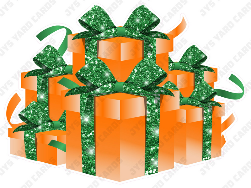 GIFT BOX BUNDLE: ORANGE & GREEN - Yard Card Signs by JYS International