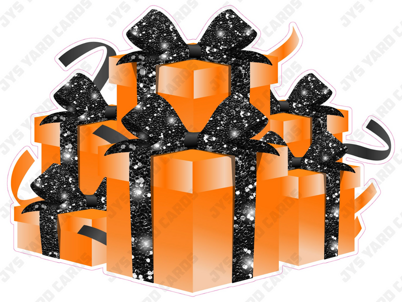 GIFT BOX BUNDLE: ORANGE & BLACK - Yard Card Signs by JYS International