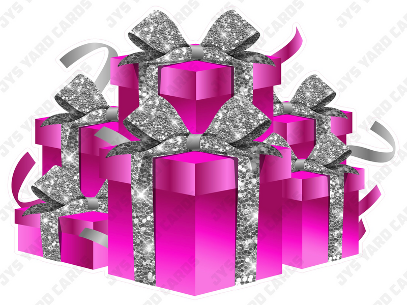 GIFT BOX BUNDLE: HOT PINK & SILVER