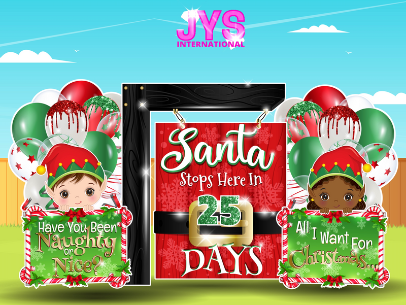 25 DAYS OF CHRISTMAS (INTERACTIVE SET) - Yard Card Signs by JYS International