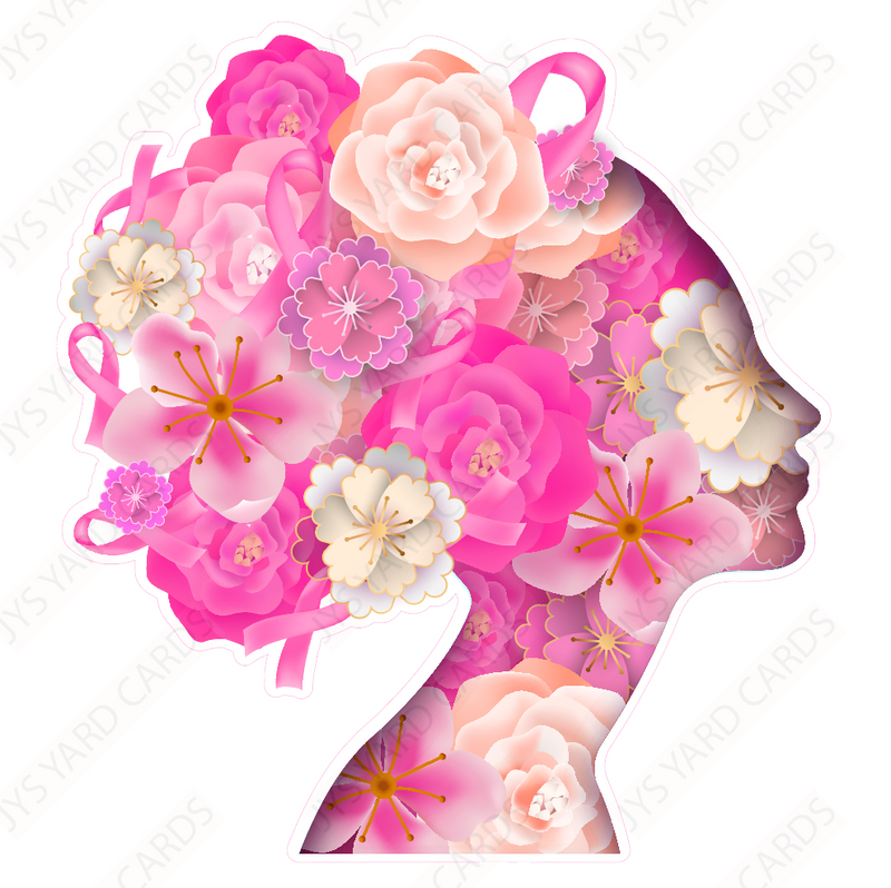BREAST CANCER FLOWER WOMAN