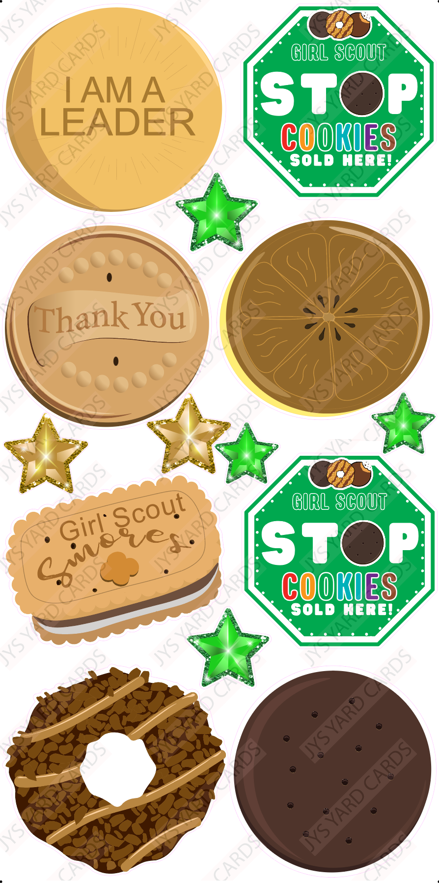 GIRL SCOUT COOKIES - Yard Card Signs by JYS International