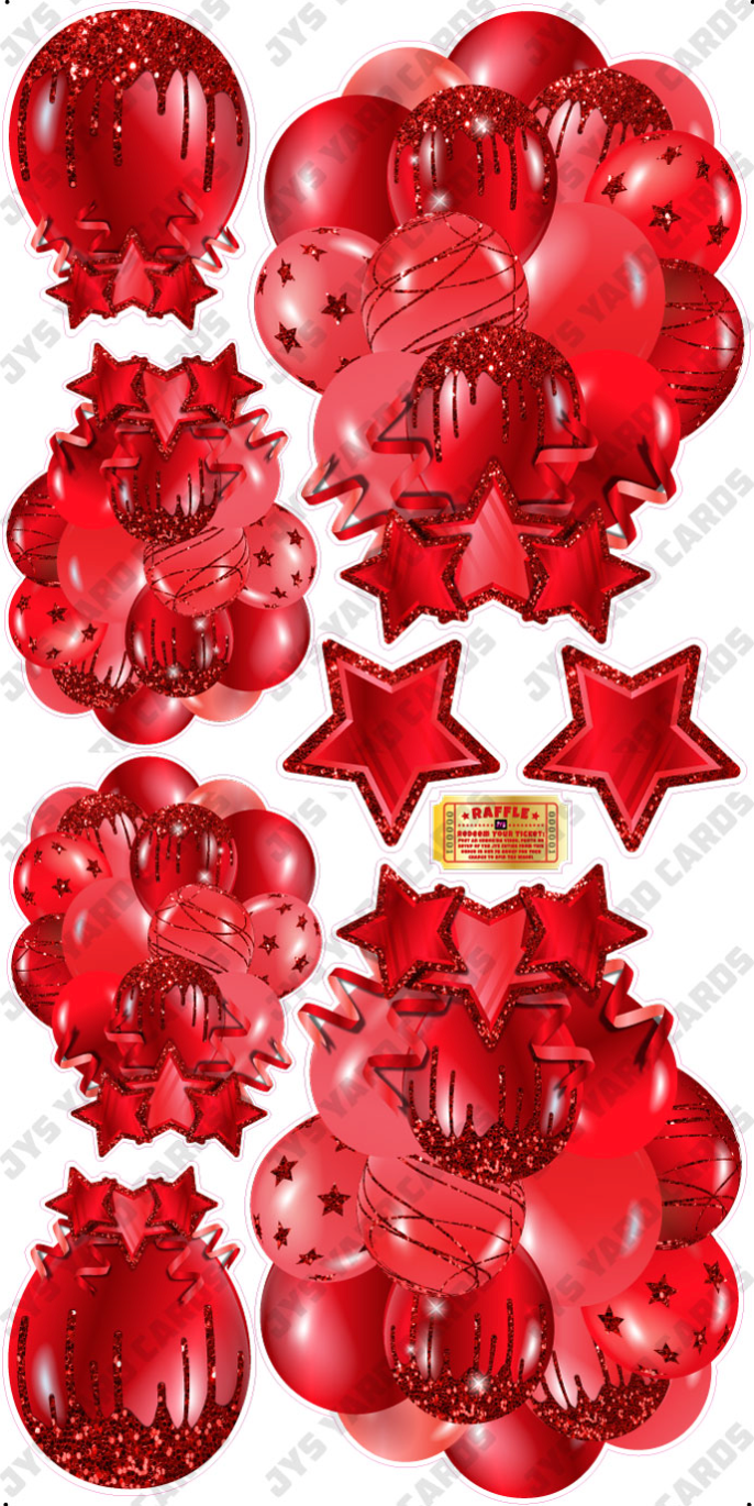 JAZZY BALLOONS: SOLID RED
