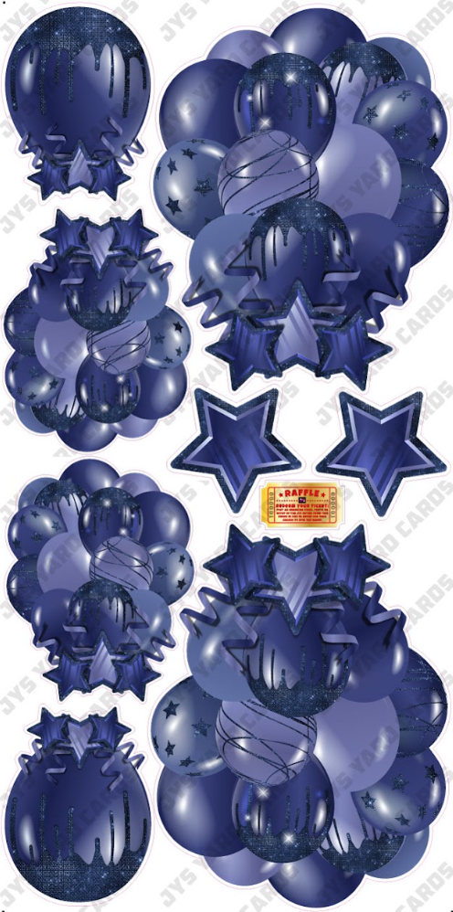 JAZZY BALLOONS: SOLID NAVY