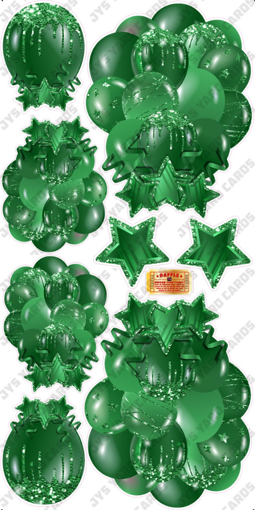 JAZZY BALLOONS: SOLID GREEN