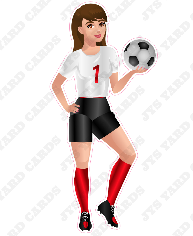 FEMALE SOCCER CUTIE - Yard Card Signs by JYS International