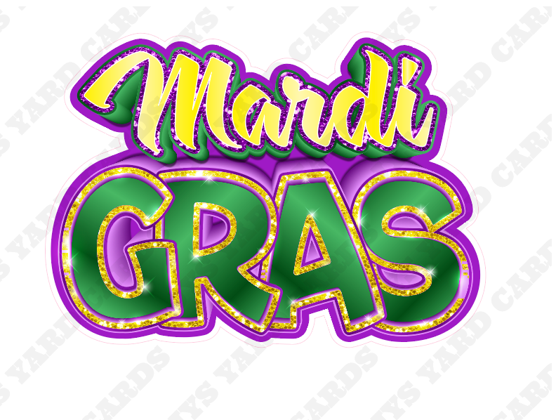 MARDI GRAS CENTERPIECE