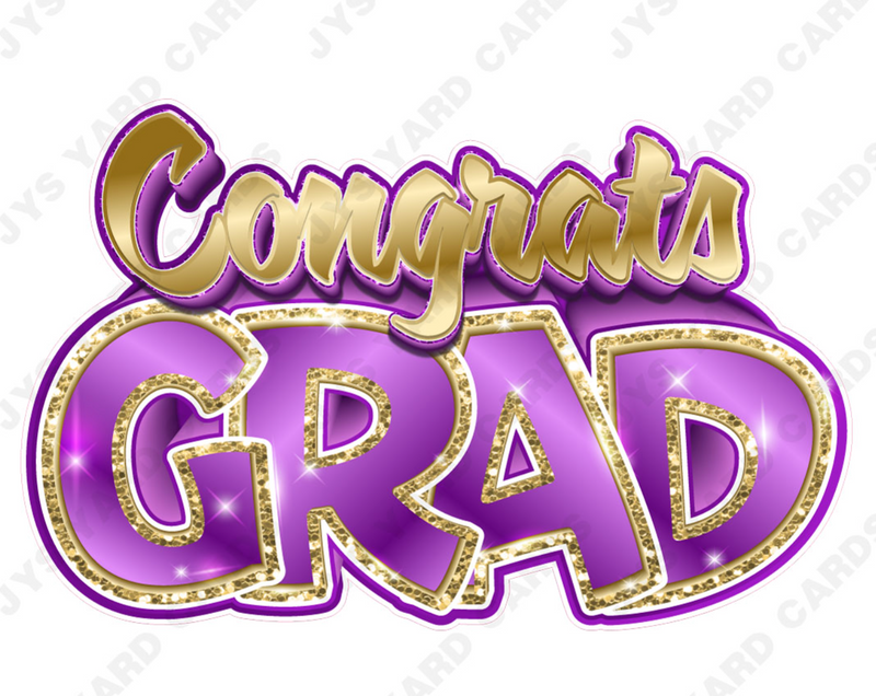 Single Congrats Grad Centerpiece: Multiple Colors