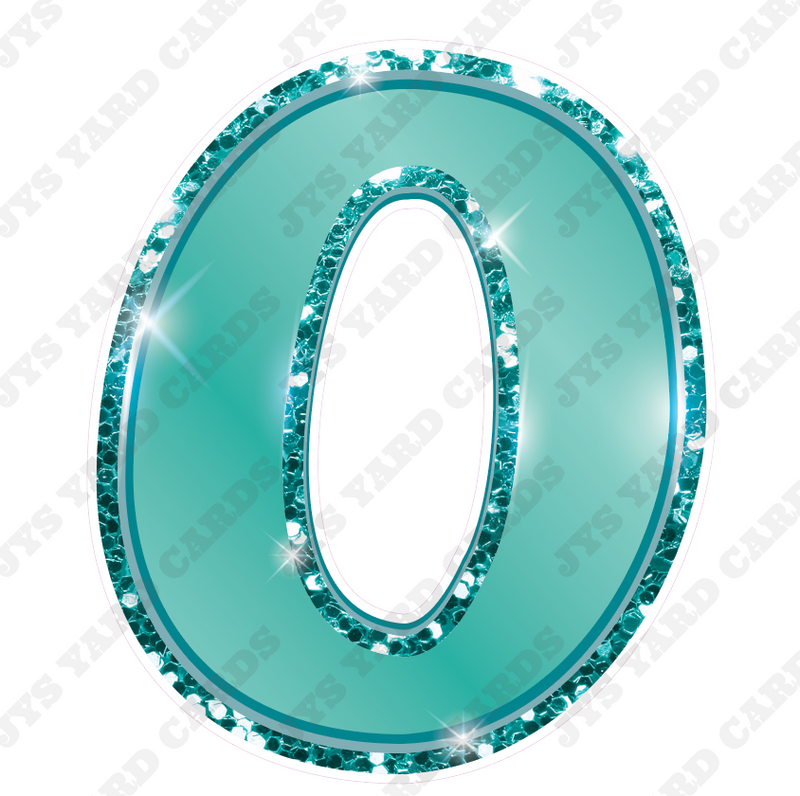 Single Numbers: 23” Bouncy Metallic Teal