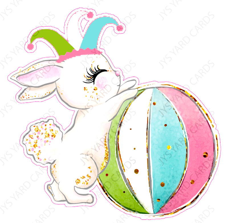 WHIMSICAL BUNNY 1 - Yard Card Signs by JYS International