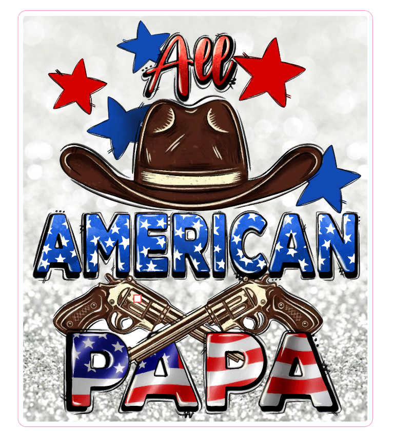 ALL AMERICAN PAPA - Yard Card Signs by JYS International