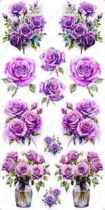 PURPLE FLORALS