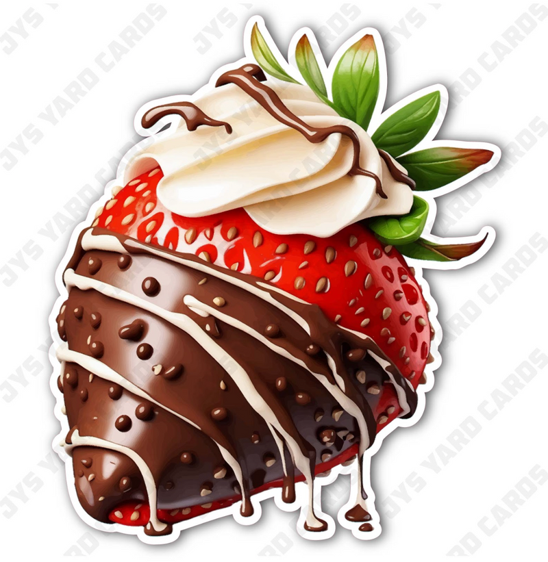 CHOCOLATE STRAWBERRY - Yard Card Signs by JYS International