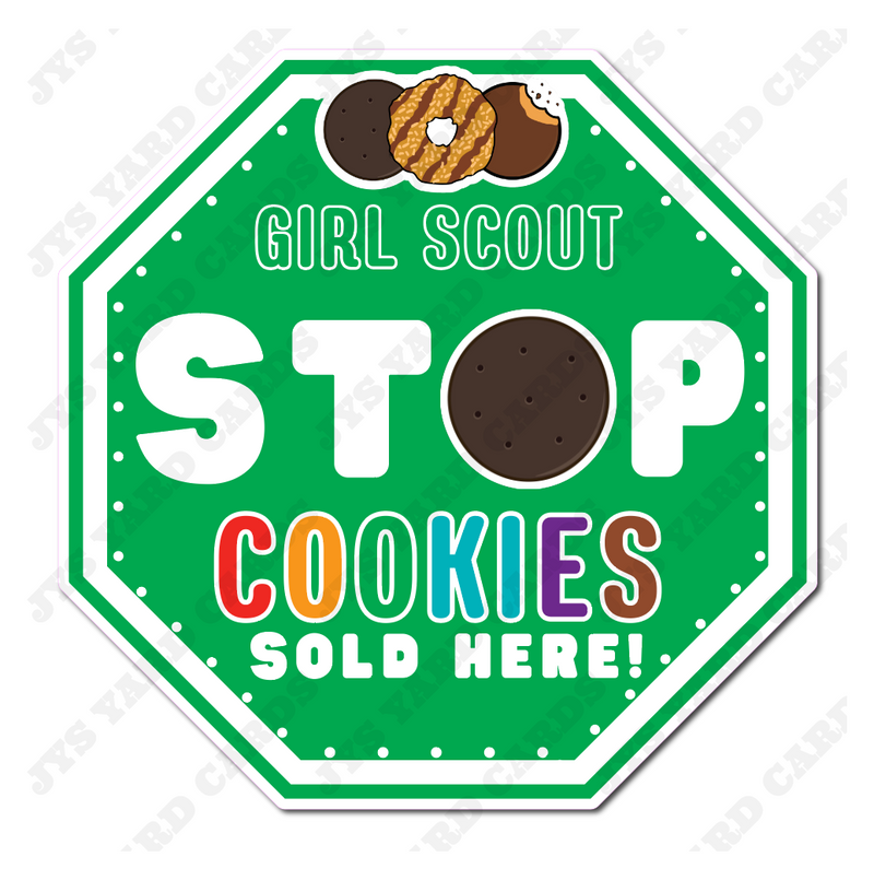 STOP COOKIES SOLD HERE - Yard Card Signs by JYS International