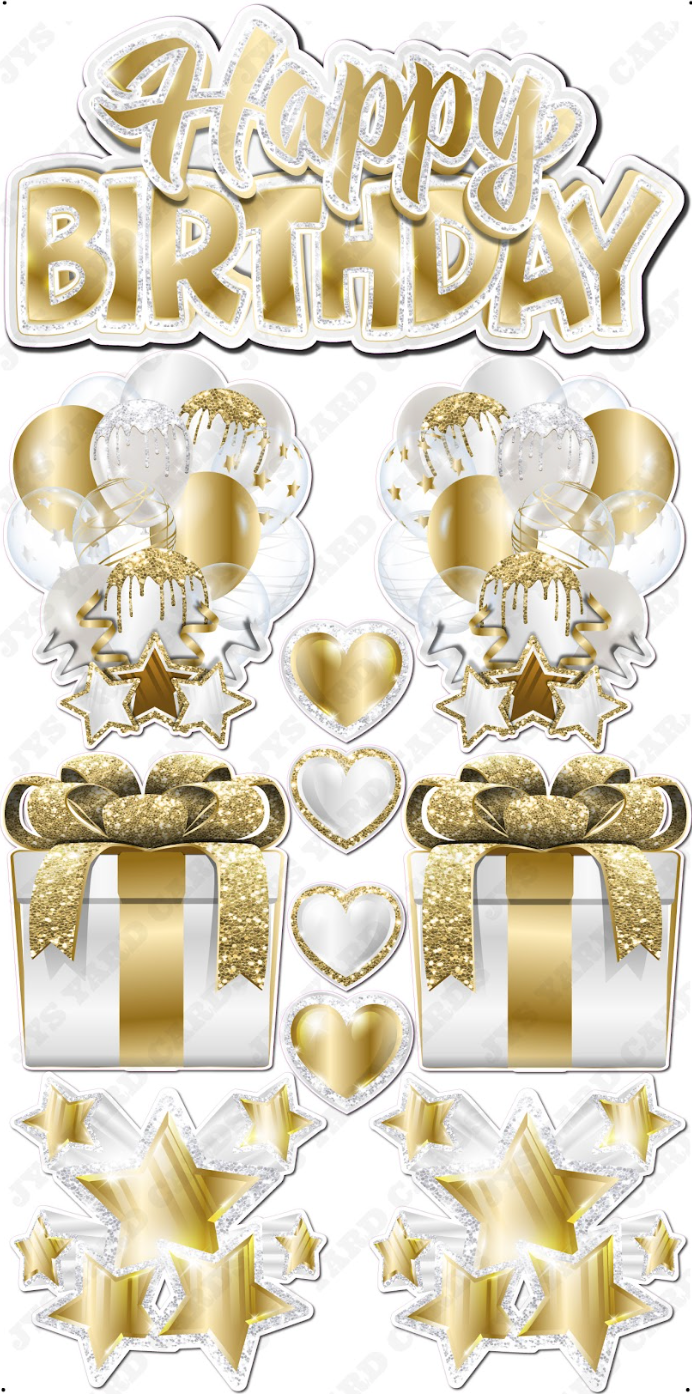 JAZZY QUICK SET: Gold & White