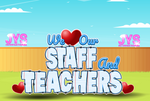 WE LOVE OUR TEACHERS & STAFF: NOTEBOOK THEMED