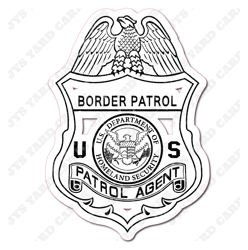 BORDER PATROL 4 - Yard Card Signs by JYS International