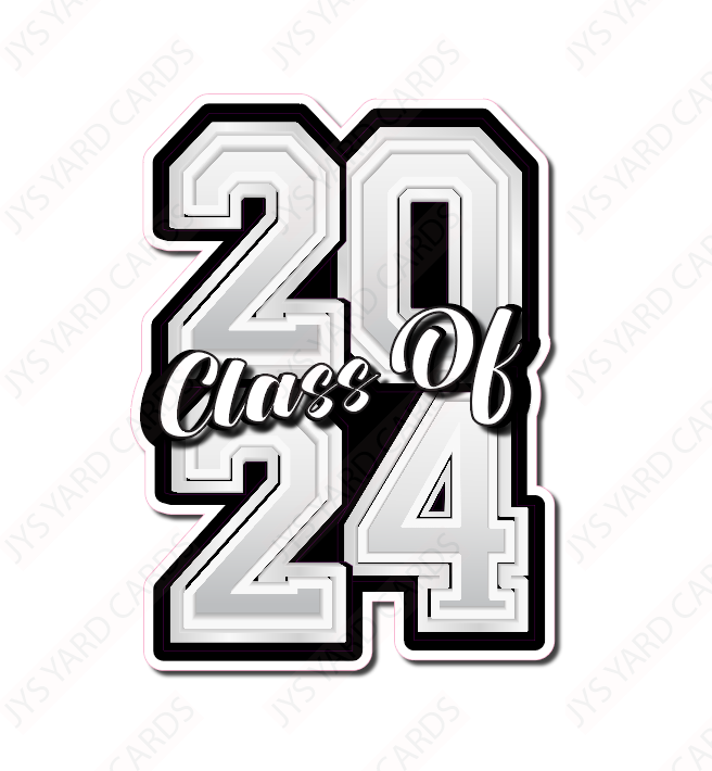 CLASS OF 2024 Keepsake: Pick Your Colors - Yard Card Signs by JYS International