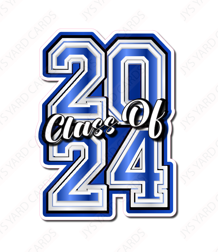 CLASS OF 2024 Keepsake: Pick Your Colors - Yard Card Signs by JYS International