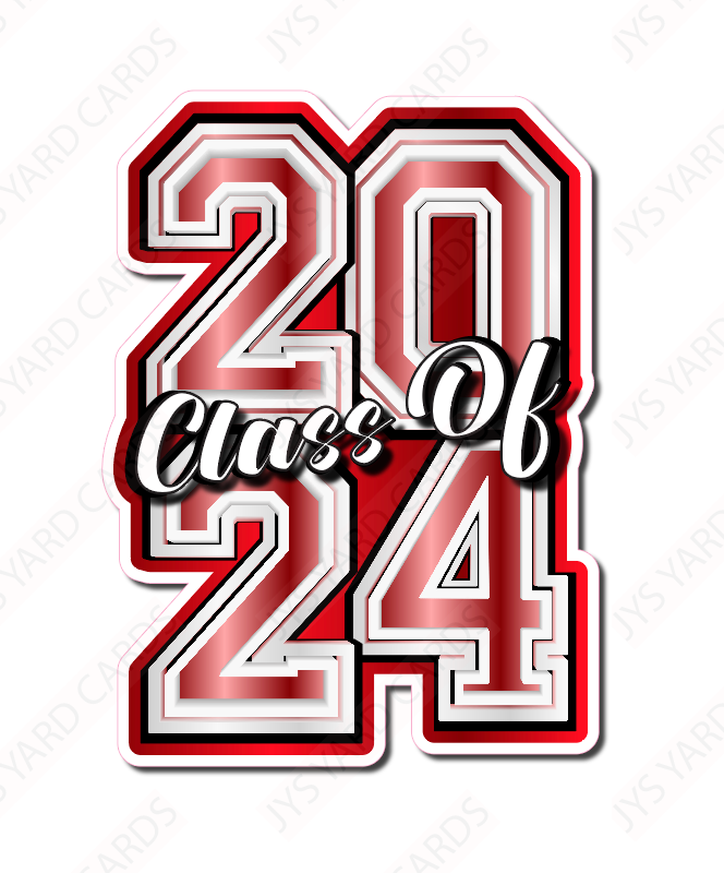 CLASS OF 2024 Keepsake: Pick Your Colors - Yard Card Signs by JYS International