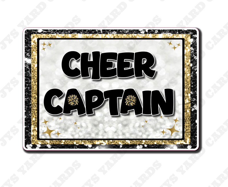 CHEER CAPTAIN STATEMENT - Yard Card Signs by JYS International