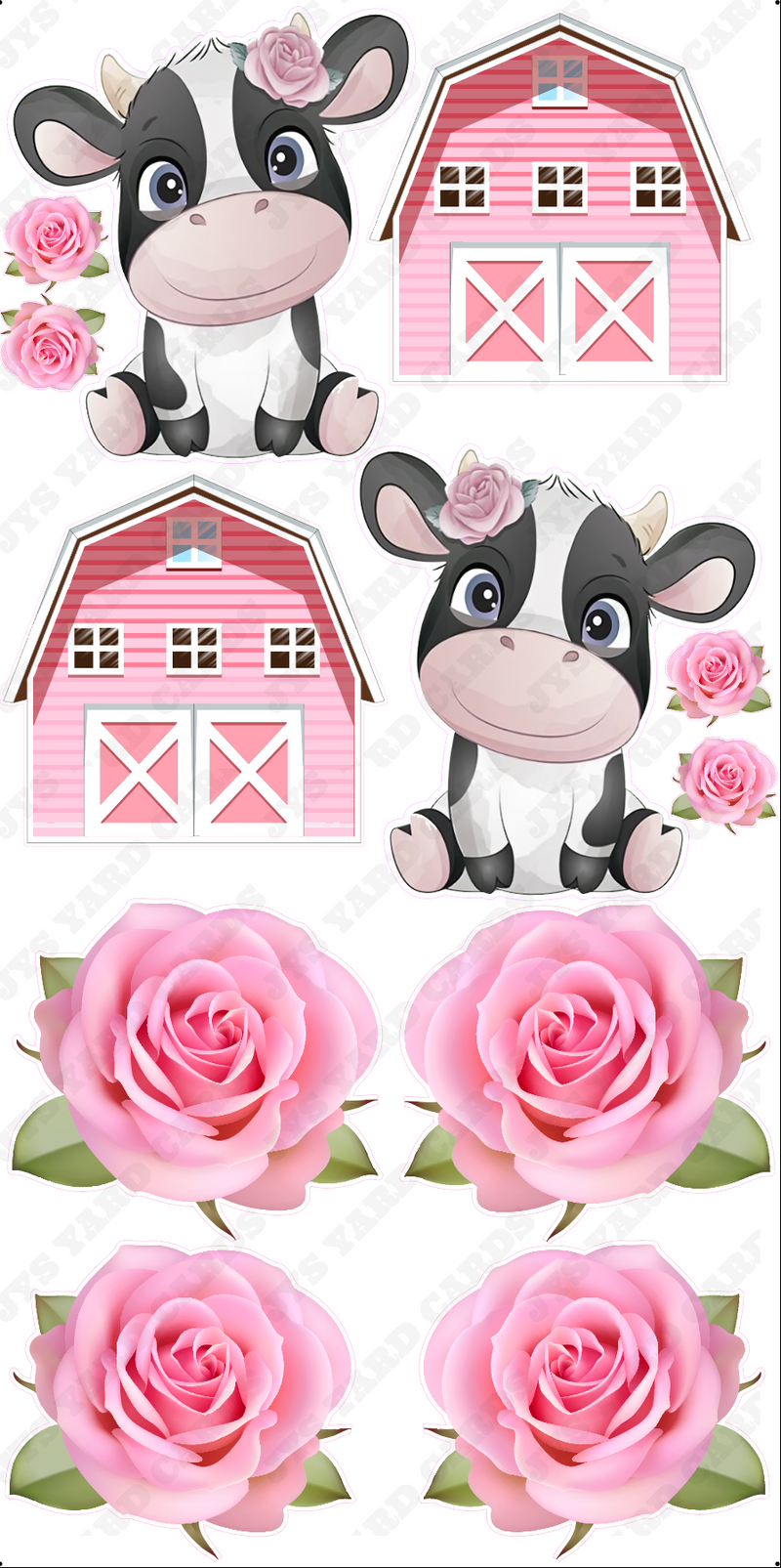 COW CHIC THEME: VERSION 1 - Yard Card Signs by JYS International