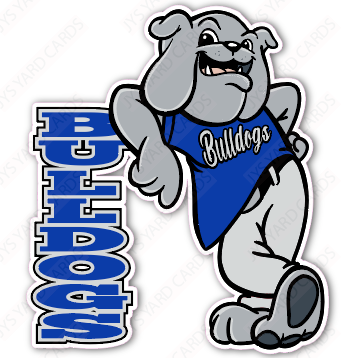 STANDING BULLDOG MASCOT