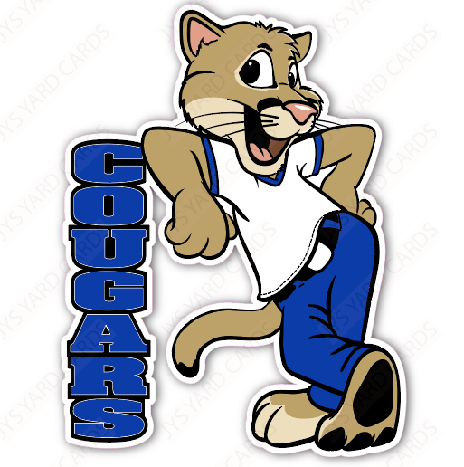 STANDING COUGAR MASCOT