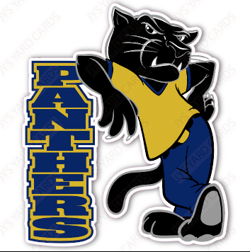 STANDING PANTHER 2 MASCOT