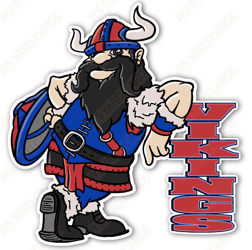 STANDING VIKING MASCOT