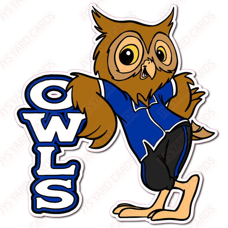 STANDING OWL MASCOT