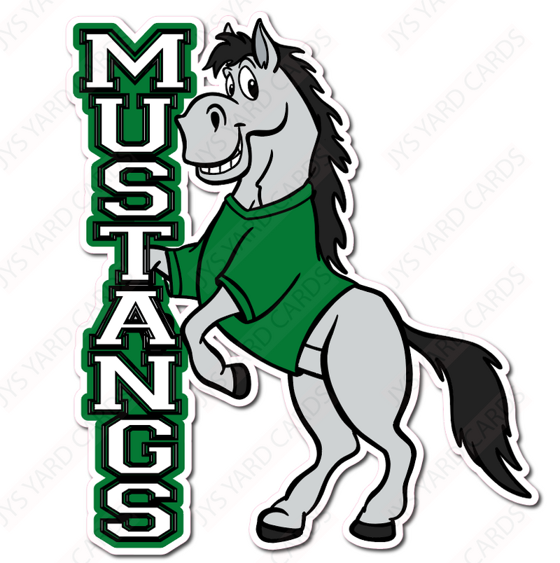 STANDING MUSTANGS MASCOT