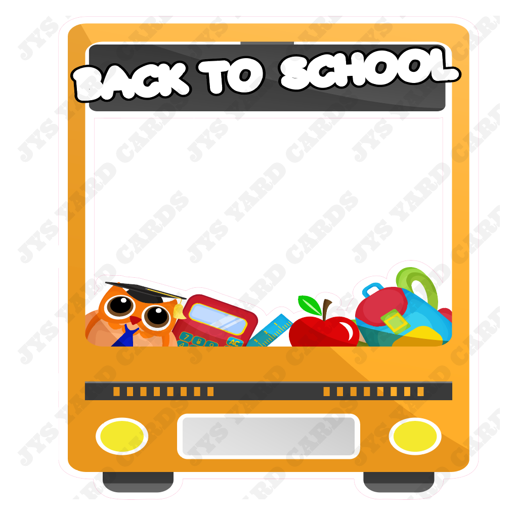 BACK TO SCHOOL FRAME 2 - Yard Card Signs by JYS International