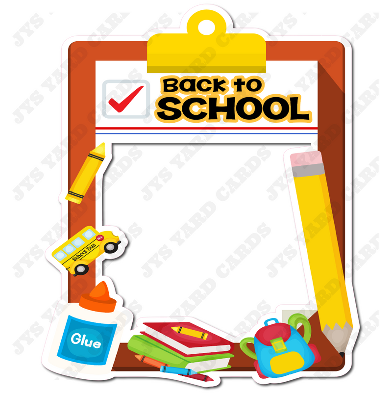 BACK TO SCHOOL FRAME 3 - Yard Card Signs by JYS International