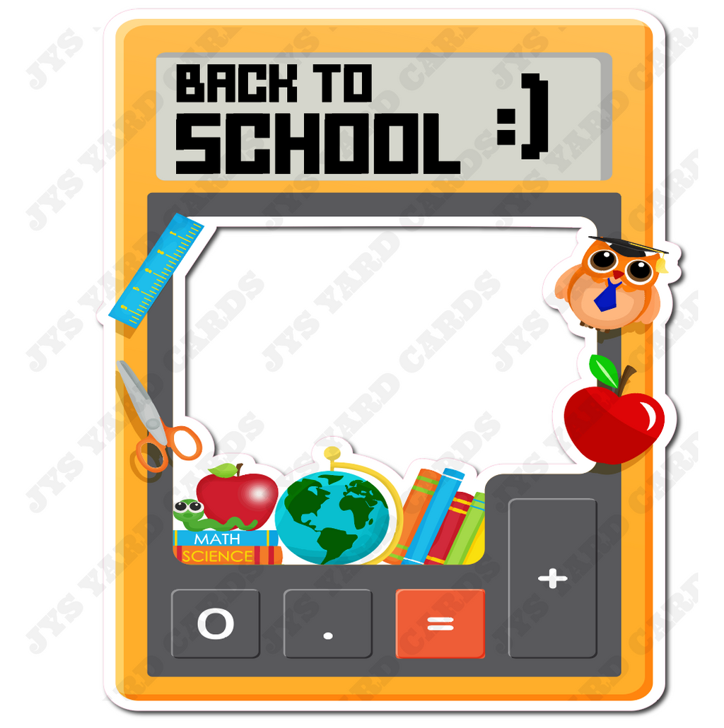 BACK TO SCHOOL FRAME 4 - Yard Card Signs by JYS International