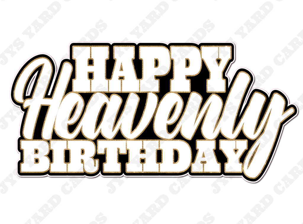 Heavenly Birthday Centerpiece - Yard Card Signs by JYS International