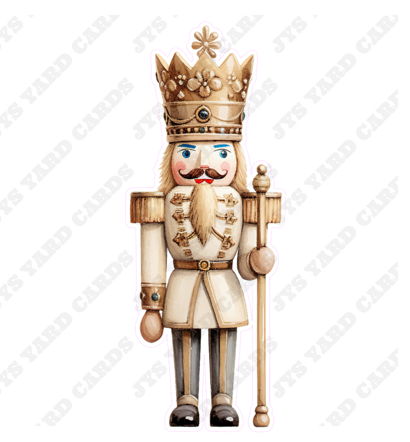 VINTAGE WHITE CHRISTMAS NUTCRACKER - Yard Card Signs by JYS International