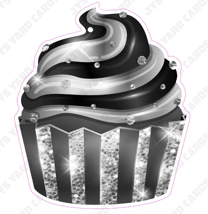 CUPCAKE: Black & Silver