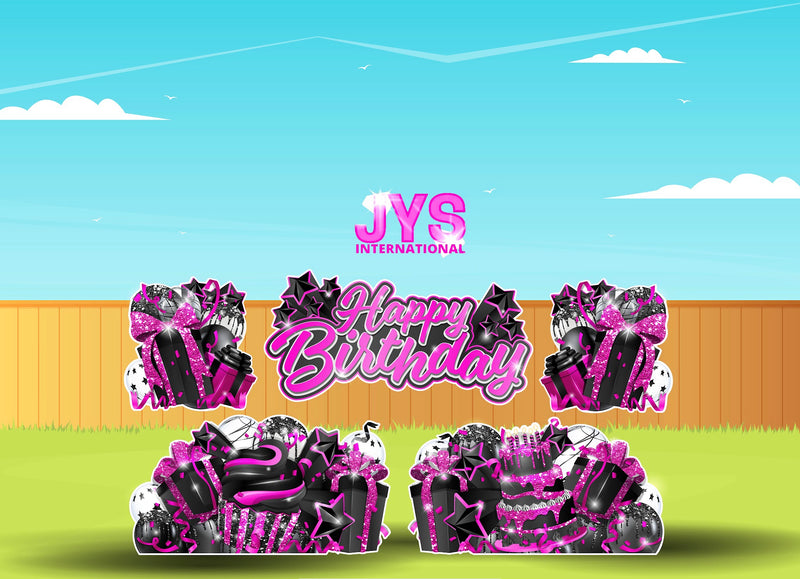 JAZZY HBD ALL-N-1: HOT PINK & BLACK