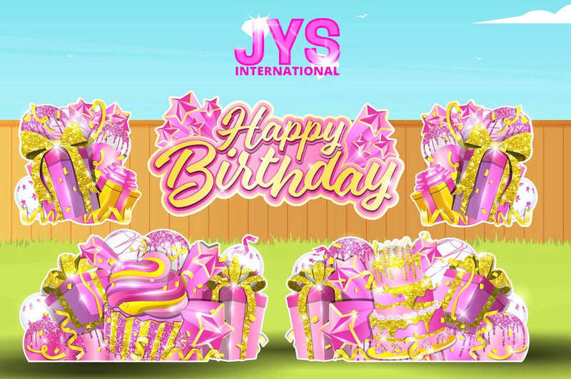 JAZZY HBD ALL-N-1: PINK & YELLOW