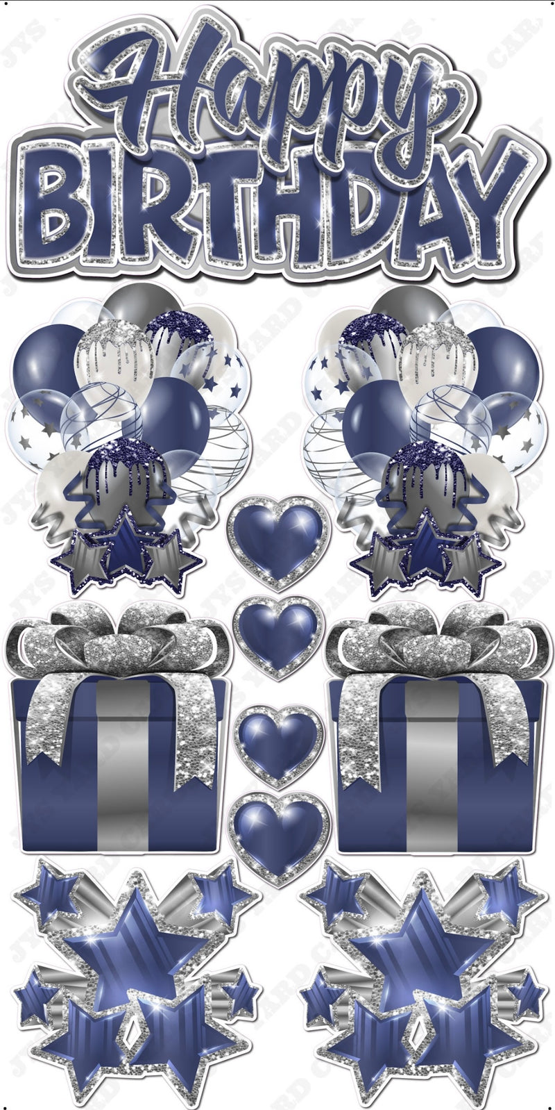 JAZZY QUICK SET: Navy & Silver