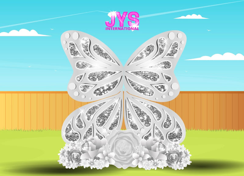 JYS BUTTERFLY CUTIE: 5FT WHITE & SILVER