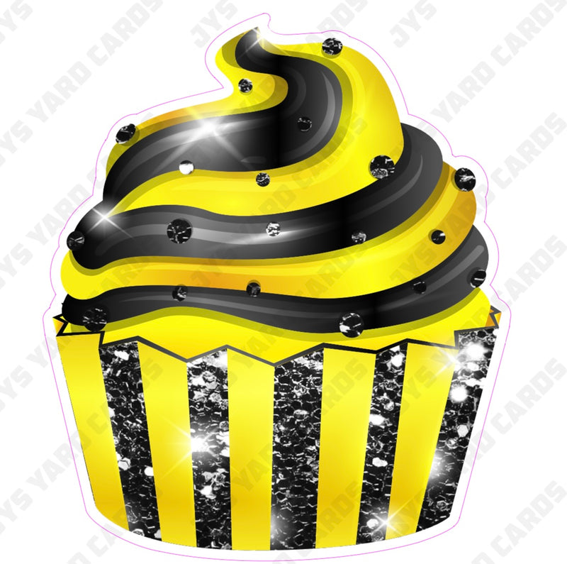 CUPCAKE: Yellow & Black