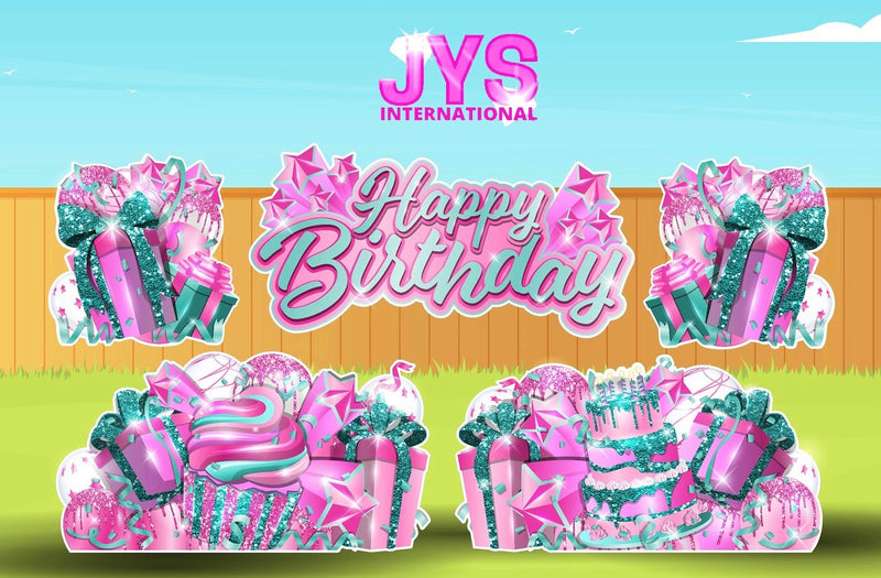 JAZZY HBD ALL-N-1: PINK & TEAL