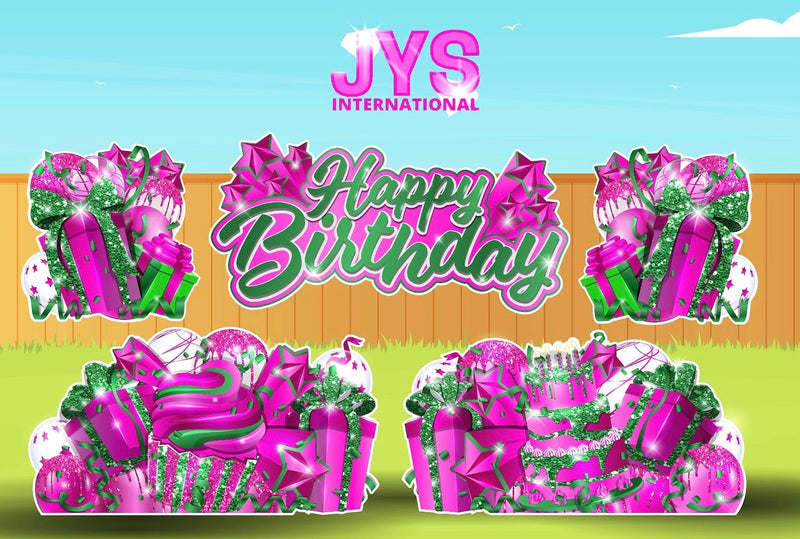 JAZZY HBD ALL-N-1: HOT PINK & GREEN