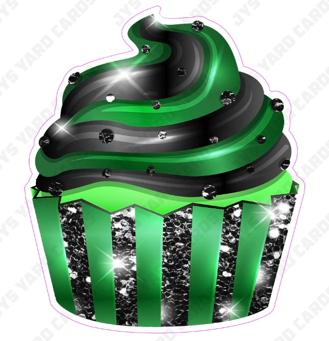 CUPCAKE: Green & Black