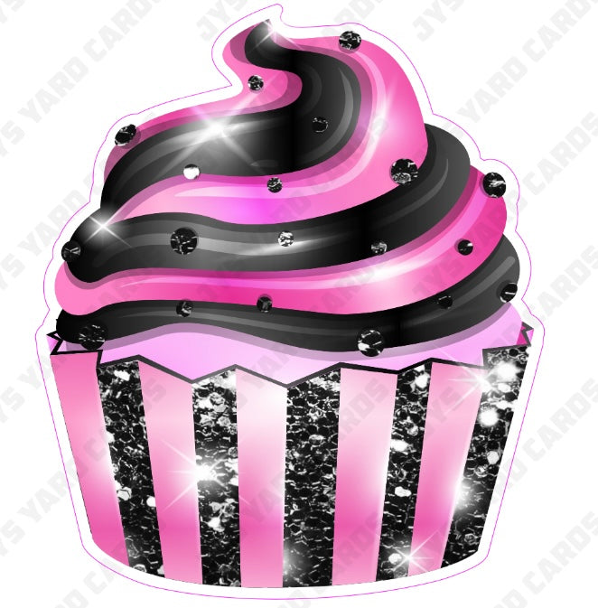 CUPCAKE: Pink & Black